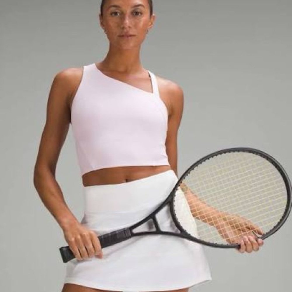 lululemon athletica White Asymmetrical Crop Top